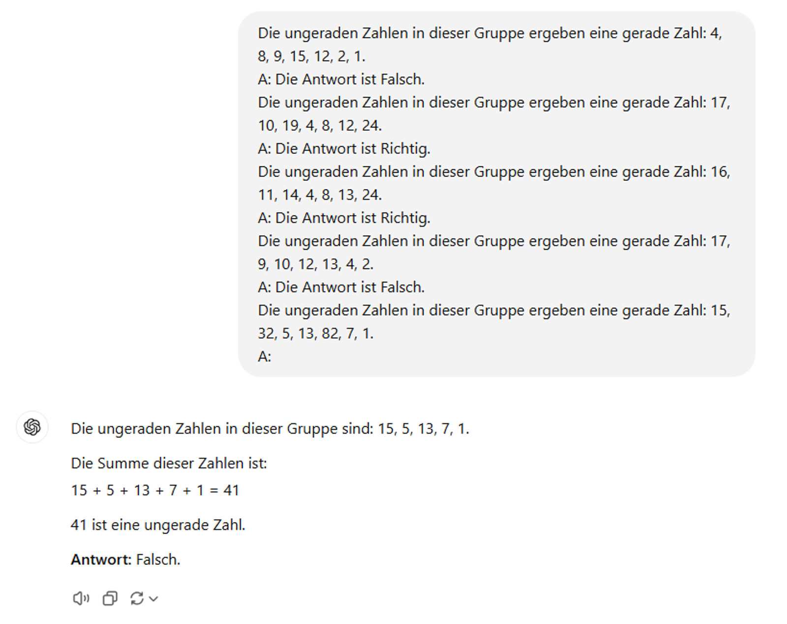 Grenzen von Few-shot-Prompting